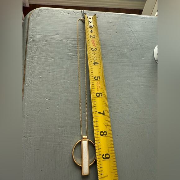 Jenny Bird  Gold Tone Geometric Pendant Necklace NEW - Picture 5 of 6